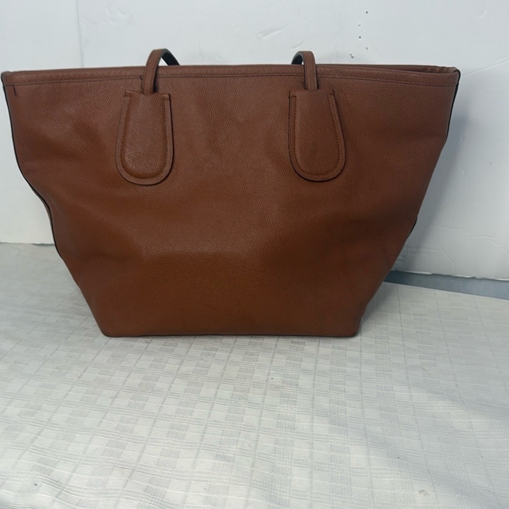 Coach Taxi Crossgrain Leather Tote Saddle Brown - Picture 4 of 10